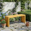 Outsunny Banco de Jardín Marrón 110 x 30 x 45 cm 2