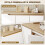 Homcom Aparador Marrón 107 x 35 x 76.5 cm 4