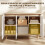 Homcom Aparador Marrón 107 x 35 x 76.5 cm 5