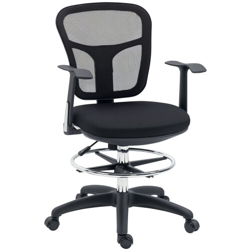 Vinsetto Silla de Escritorio Negro 59 x 59 x 115 cm