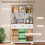 Homcom Alacena de Cocina Blanco 100 x 38 x 172 cm 4