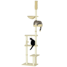 Árbol para Gatos Beige 54 x 34 x 250 cm