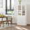 Homcom Armario de Libro Blanco 76 x 40 x 178.5 cm 2