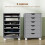 Homcom Cajonera de Escritorio Gris 40 x 35 x 63 cm 4