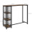 Homcom Mesa Alta Bar Marrón 120 x 40 x 105 cm 3
