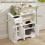 Homcom Aparador de Cocina Blanco 80 x 30 x 82 cm 6