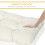 Outsunny Cojín para Banco Beige 110 x 48 x 8 cm 4