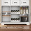 Homcom Alacena de Cocina Blanco 100 x 38 x 172 cm 5
