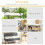 Outsunny Cojín para Banco Beige 110 x 48 x 8 cm 5