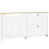 Homcom Cubre Radiadore Blanco 152 x 19 x 81 cm 1
