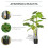 Homcom Planta Artificial Verde 17 x 17 x 120 cm 5