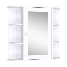 Armario de Espejo Blanco 66 x 17 x 63 cm
