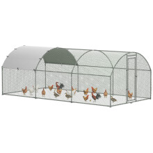 Gallinero de Exterior Gris 280 x 570 x 197 cm