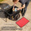 Homcom Remolque para Bicicleta Rojo 144 x 59 x 80 cm 6