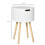 Homcom Mesa Auxiliar Blanco 38 x 38 x 63 cm 6