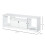 Homcom Mueble de TV Blanco 120 x 30 x 41 cm 3