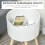 Homcom Mesa Auxiliar Blanco 38 x 38 x 63 cm 2