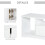 Homcom Mueble de TV Blanco 120 x 30 x 41 cm 5