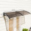 Outsunny Marquesina Exterior Marrón 195 x 75 x 23 cm 3