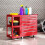 Homcom Carro de Herramienta Rojo 96 x 33.5 x 75 cm 2