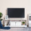 Homcom Mueble de TV Blanco 120 x 30 x 41 cm 6