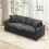 Homcom Sofá 3 Plaza Gris 212 x 80 x 88 cm 2