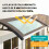 Outsunny Marquesina Exterior Marrón 195 x 75 x 23 cm 4