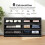 Homcom Cómoda para Dormitorio Negro 140 x 40 x 71 cm 7