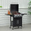 Outsunny Barbacoa de Ga Negro 121 x 55 x 109 cm 2