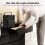 Homcom Cómoda para Dormitorio Negro 140 x 40 x 71 cm 8