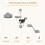 PawHut Estantes para Gato Gris 30 x 30 x 96 cm 2