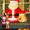 Outsunny Papá Noel Inflable Multicolor 117 x 80 x 157 cm 7