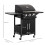 Outsunny Barbacoa de Ga Negro 121 x 55 x 109 cm 3