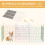 PawHut Parque para Perro Multicolor 156 x 156 x 60 cm 3