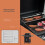 Outsunny Barbacoa de Ga Negro 121 x 55 x 109 cm 4