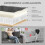 Homcom Sofá 3 Plaza Gris 212 x 80 x 88 cm 4