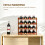 Homcom Estante de Vino Marrón 43 x 23.5 x 38 cm 2