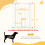 PawHut Barrera Seguridad Perro Blanco 80 x 4 x 91.4 cm 3