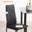 Homcom Sillas de Comedor Negro 41 x 50 x 97 cm 6