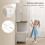 Homcom Alacena de Cocina Blanco 80 x 40 x 152 cm 4