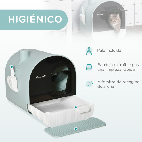 PawHut Arenero para Gato Verde 43 x 44 x 47 cm 1