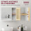 Homcom Espejo de Baño Blanco 60 x 14 x 50 cm 6