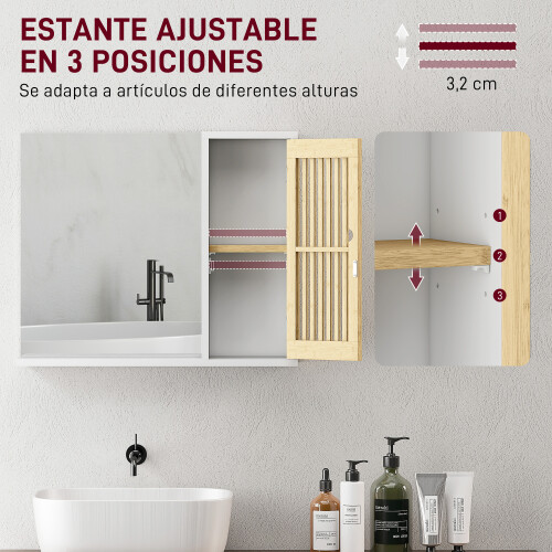 Homcom Espejo de Baño Blanco 60 x 14 x 50 cm 1