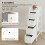 Homcom Cómoda de Tela Blanco 20 x 43 x 81.5 cm 5