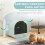 PawHut Arenero para Gato Verde 43 x 44 x 47 cm 3