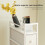 Homcom Cómoda de Tela Blanco 20 x 43 x 81.5 cm 6