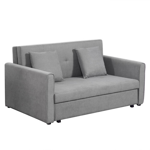 Homcom Sofá Cama Gris 152 x 101 x 81 cm