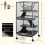 PawHut Jaula para Roedore Gris 52 x 52 x 113.5 cm 3