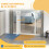 PawHut Barrera de Seguridad Blanco 100 x 4 x 76 cm 6
