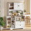 Homcom Alacena de Cocina Blanco 100 x 40 x 162 cm 2